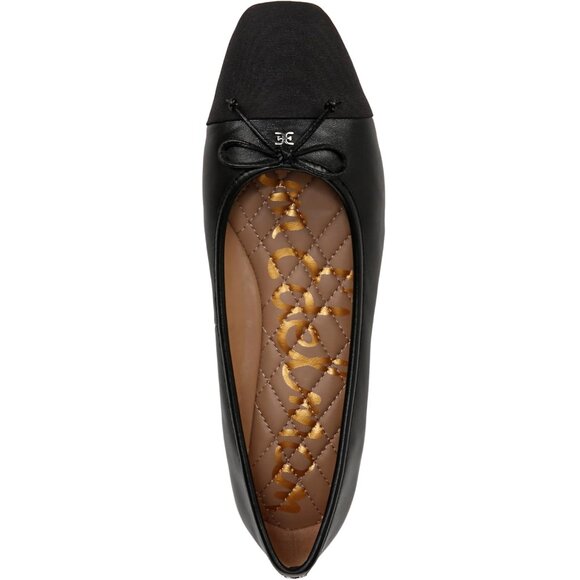 Sam Edelman Marley Flat in Black Leather - Picture 1 of 3